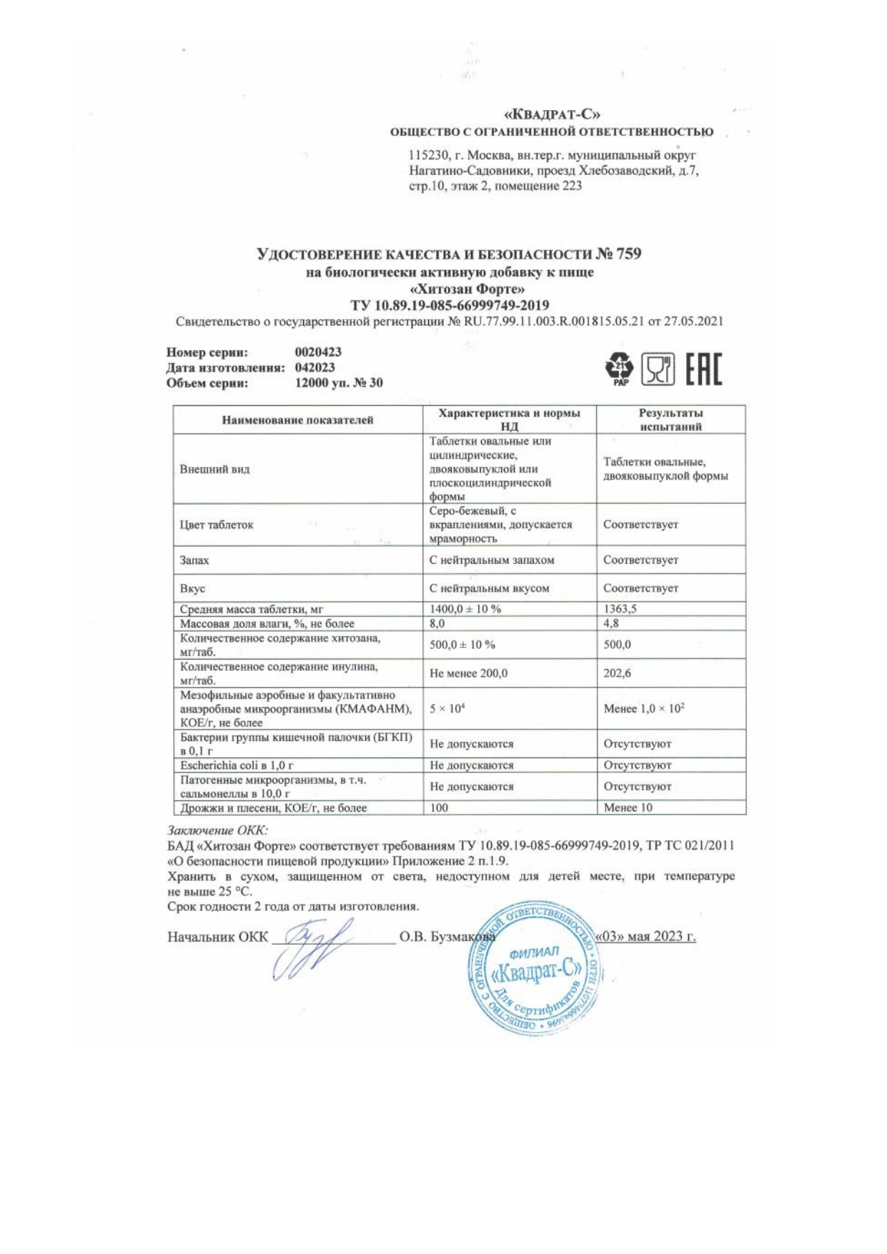 Паспорт №042023